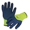 Azusa Safety Coated Winter Work Gloves, Acrylic Lining, Hi-Vis Lime/Dark Blue, Medium LW1020 - alternate 1
